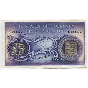 Guernsey 5 Pounds 1969 - 1975 (ND)