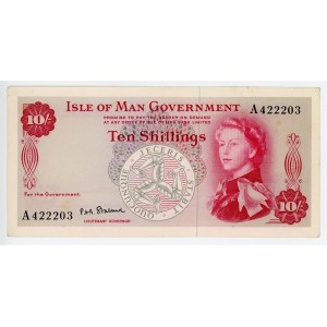 Isle of Man 10 Shillings 1961