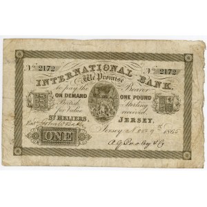 Jersey 1 Pound 1865