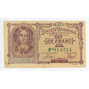 Belgium 1 Franc 1917