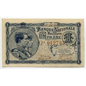 Belgium 1 Franc 1920