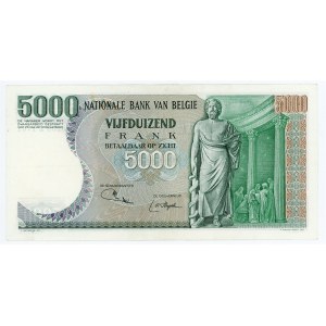 Belgium 5000 Francs 1975