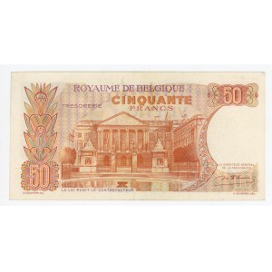 Belgium 50 Francs 1966 Replacement Note