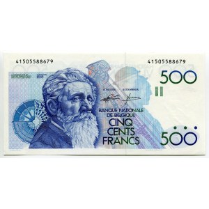 Belgium 500 Francs 1982 - 1998 (ND)