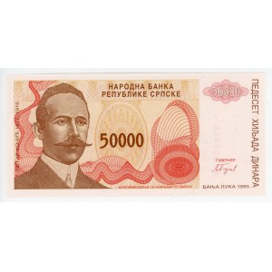 Bosnia & Herzegovina 50000 Dinara 1993