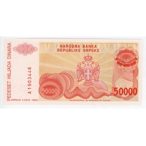 Bosnia & Herzegovina 50000 Dinara 1993