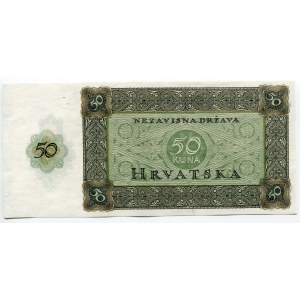 Croatia 50 Kuna 1944 Not Issued
