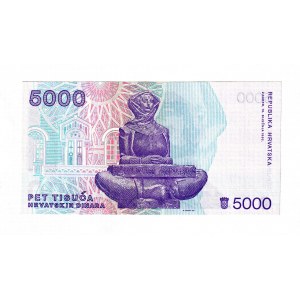 Croatia 5000 Dinara 1992