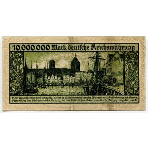 Danzig 10 Millionen Mark 1923