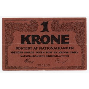 Denmark 1 Krone 1914