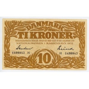 Denmark 10 Kroner 1935