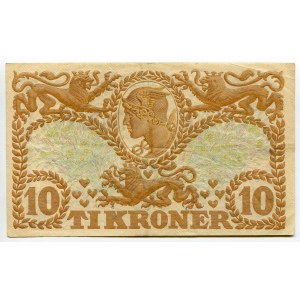 Denmark 10 Kroner 1943