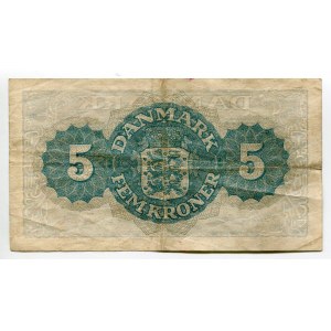 Denmark 5 Kroner 1944