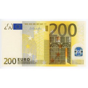 European Union Belgium 200 Euro 2002 Fancy Number