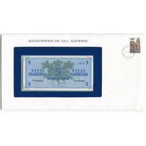 Finland 5 Markkaa 1963 First Day Cover (FDC)