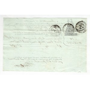 France Marselle Ship's Customs Document 1821