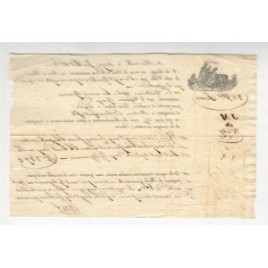 France Marselle Ship's Customs Document 1828