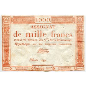 France 1000 Francs 1795