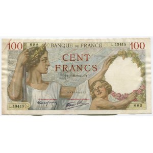 France 100 Francs 1940