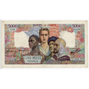 France 5000 Francs 1945