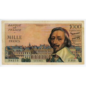 France 1000 Francs 1957