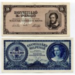 Hungary Lot of 4 Notes 1946