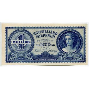 Hungary 1 Milliard Milpengo 1946