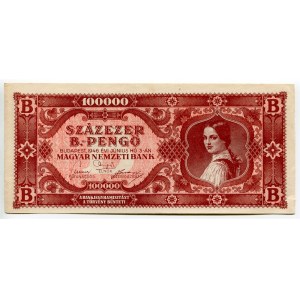 Hungary 100000 B.-Pengo 1946