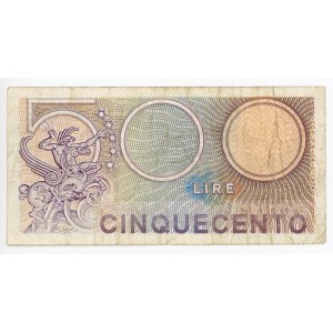 Italy 500 Lire 1974 Replacement Note