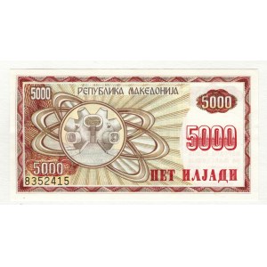 Macedonia 5000 Denari 1992