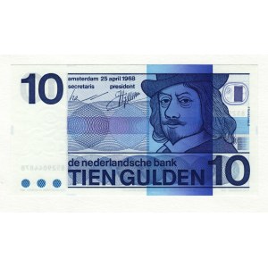 Netherlands 10 Gulden 1968