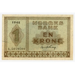 Norway 1 Krone 1948