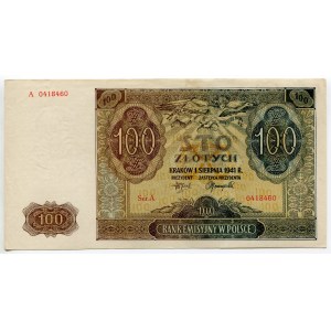 Poland 100 Zlotych 1941