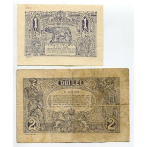Romania 1 & 2 Lei 1920
