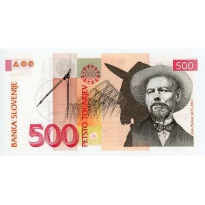 Slovenia 500 Tolarjev 2005 Replacement Note