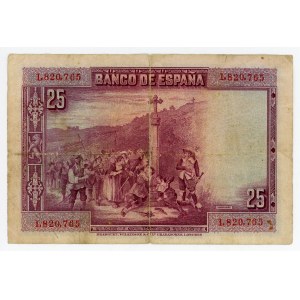 Spain 25 Pesetas 1928