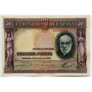 Spain 50 Pesetas 1935