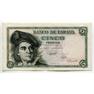 Spain 5 Pesetas 1948