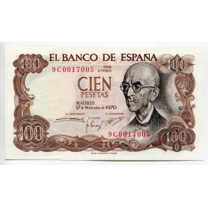 Spain 100 Pesetas 1970 (1974)