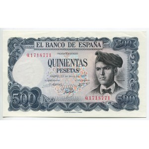 Spain 500 Pesetas 1971 (1973)