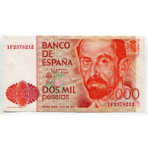 Spain 2000 Pesetas 1980 (1983)