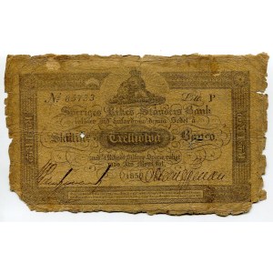 Sweden 32 Skillingar Banco / 1 Riksdaler 1852
