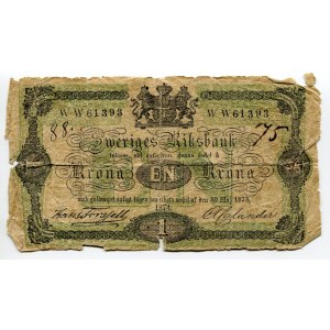 Sweden 1 Krona 1874