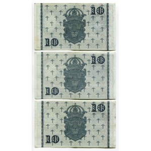 Sweden 3 X 10 Kronor 1960