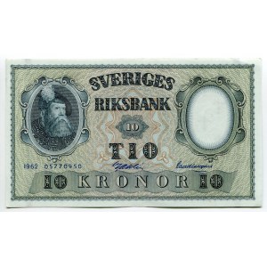 Sweden 10 Kronor 1962
