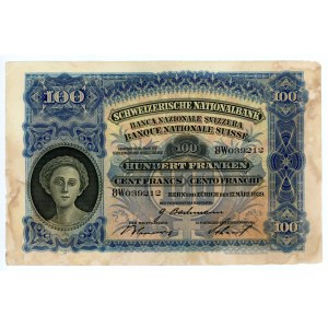 Switzerland 100 Francs 1939