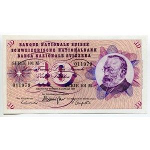 Switzerland 10 Francs 1977