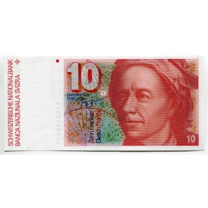 Switzerland 10 Francs 1991