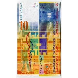 Switzerland 10 Francs 1996
