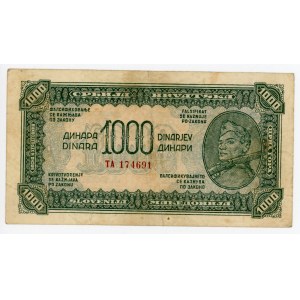 Yugoslavia 1000 Dinara 1944 (ND)